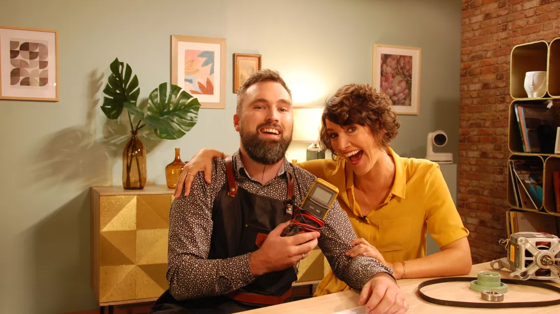 Anne et Damien Cottebrune gérant de l'atelier de réparation Livermore