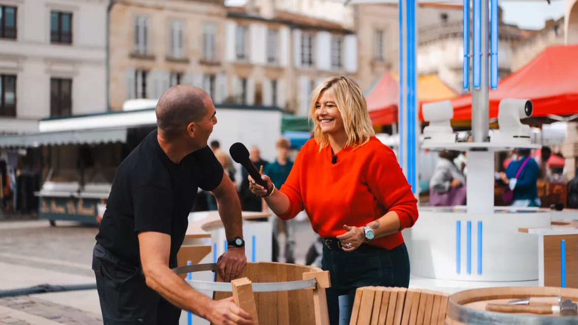 Avec un tonnelier Libourne