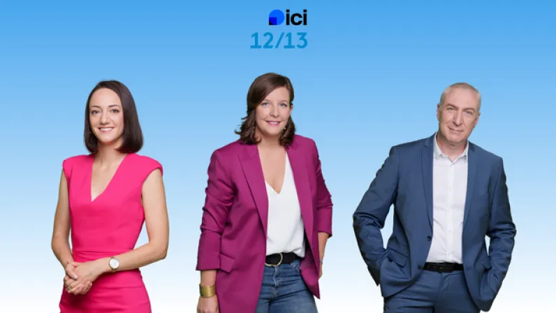 ICI 12/13 Lorraine présenté en alternance, du lundi au vendredi par Sophie Mercier et Anne-Sophie Pierson, et le week-end par Régis Gaudu