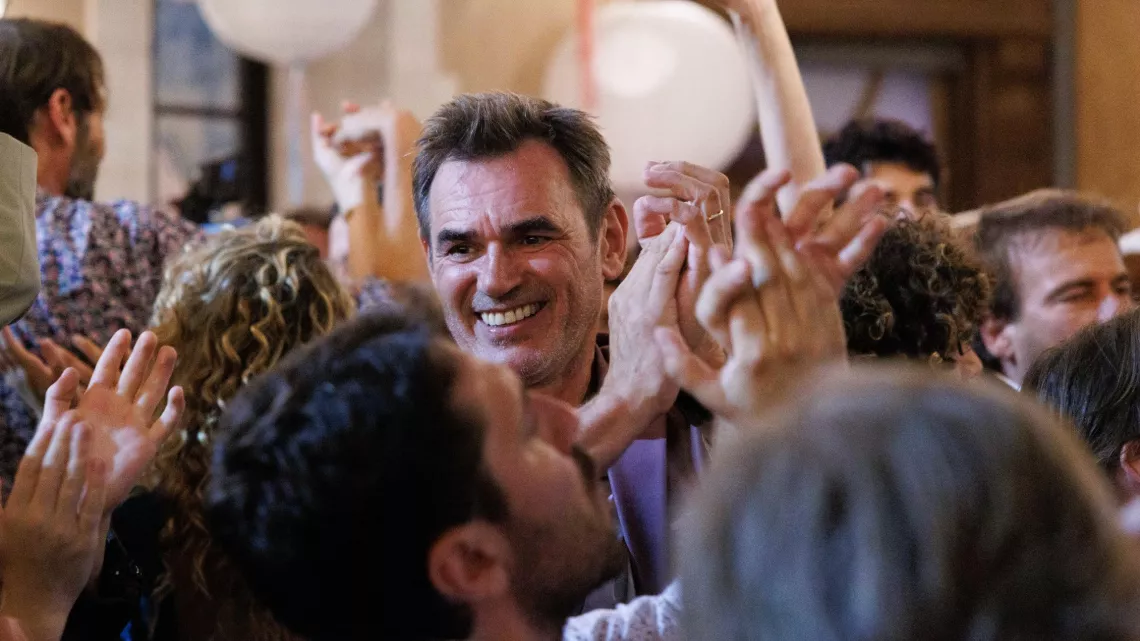 Jérôme Bertin dans une foule