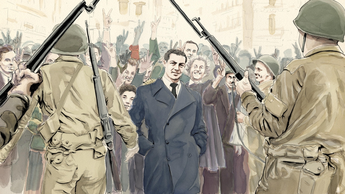 Juifs d'Algérie, la résistance oubliée © Kuiv ; illustration Jonas Schloesing