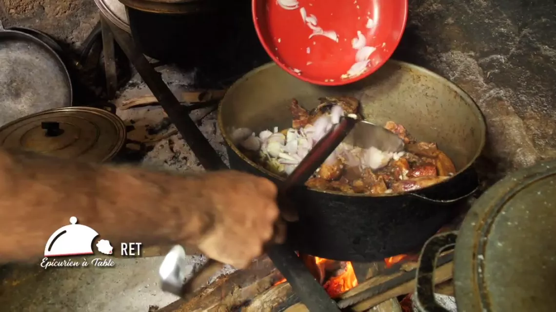 Cari poulet de Jean-Jules Morel du Gîte Auberge Malmany à Grande Coude dans les hauts de Saint-Joseph