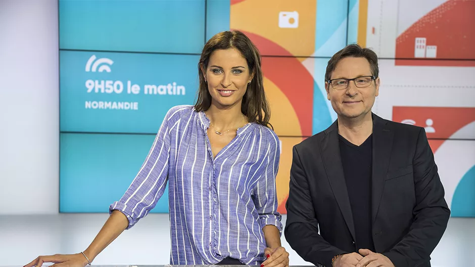 Malika Ménard et Laurent Quembre 9h50 le matin en Normandie Malika Ménard et Laurent Quembre 9h50 le matin en Normandie