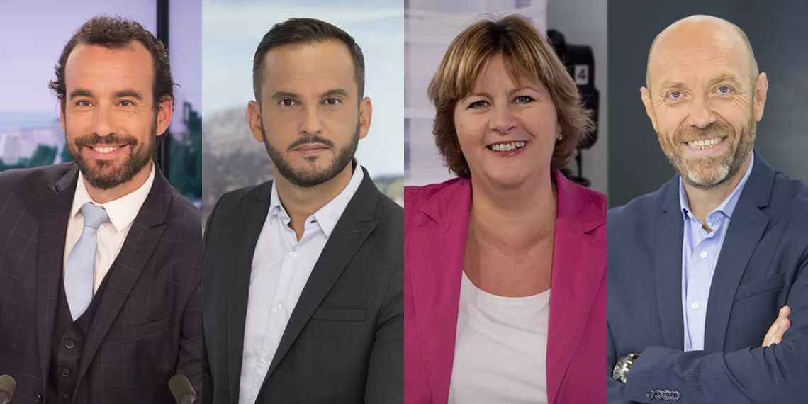 Les présentateurs de Dimanche en Politique Les présentateurs de Dimanche en Politique