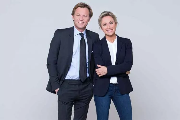 Anne-Sophie Lapix et Laurent Delahousse Anne-Sophie Lapix et Laurent Delahousse