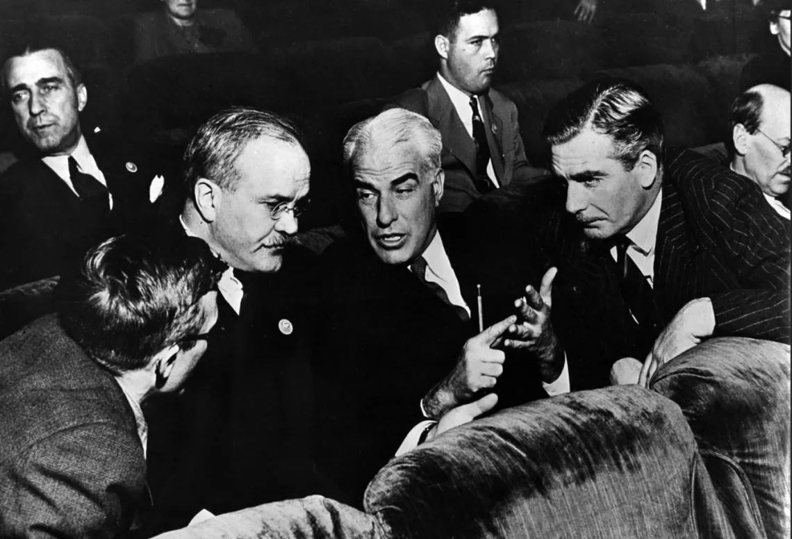 ONU, 1944-1955, bataille de De Gaulle