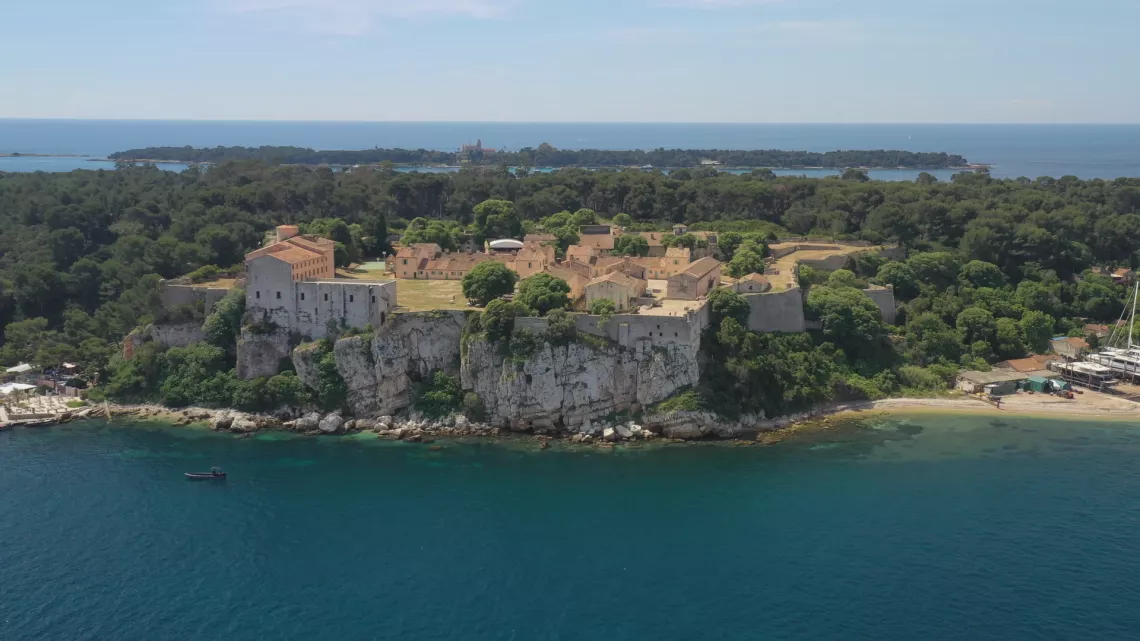 Vue aérienne de l’île Sainte-Marguerite