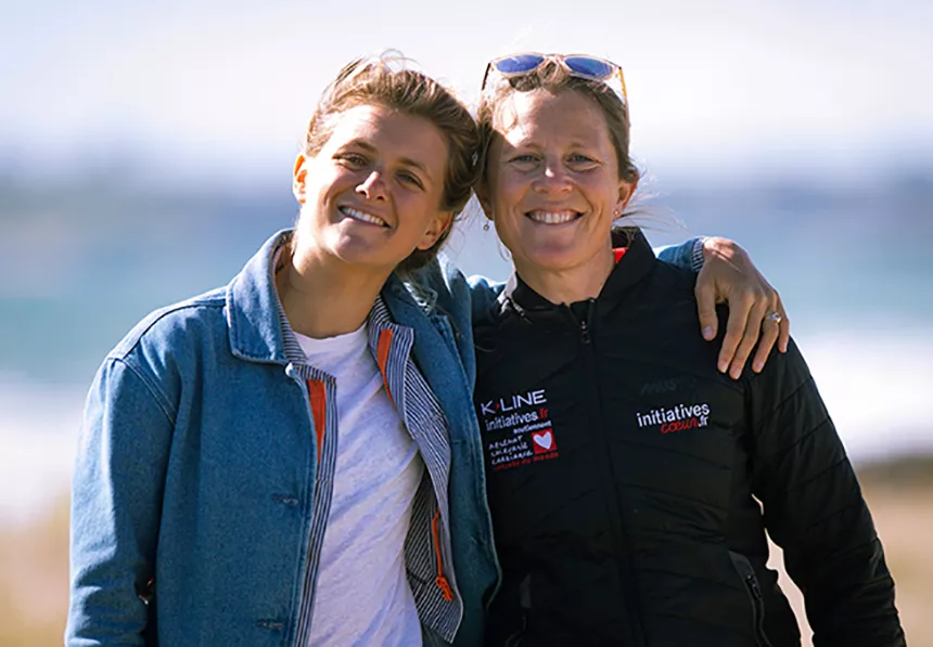 Marine Barnérias et Sam Davies