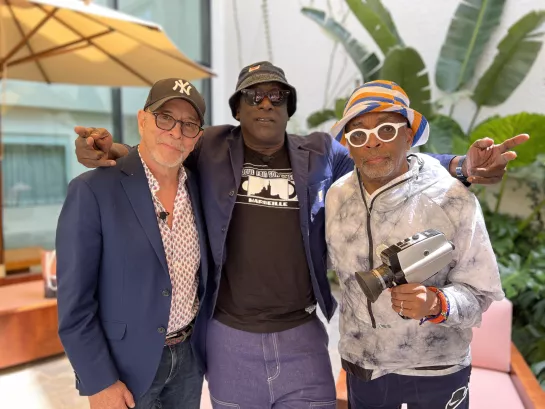 Abdoul avec Spike Lee et Barry Alexander Brown
