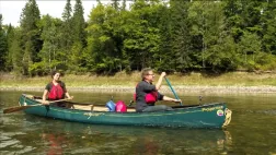 Philippe Gougler et Marie-Christine sur la rivière La Restigouche / FPR Philippe Gougler et Marie-Christine sur la rivière La Restigouche / FPR