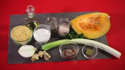 Les ingrédients pour le risotto de potiron à la crème coco et poisson fumé Ce qu'il vous faut