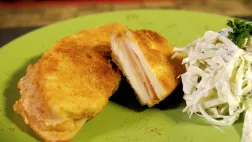Les ingrédients pour le cordon de bleu de 'uru et coleslaw de choux au yaourt et piments Ce qu'il vous faut