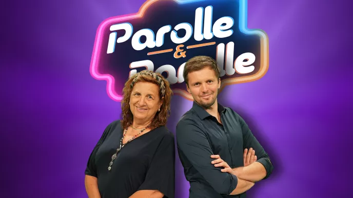 Marie-Ange Geronimi et Philippe Weber dans le jeu Parolle & parolle