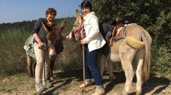 Carine Aigon avec l'une de ses invitées