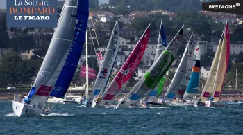 Départ solitaire Bompard - Le Figaro