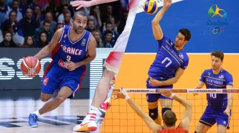 Tony Parker face à l'Espagne à l'EuroBasket 2015 / Les volleyeurs français