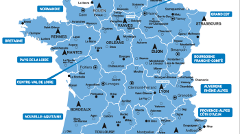Carte des 116 implantations