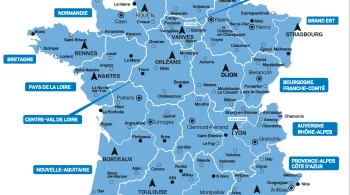 Carte des 116 implantations