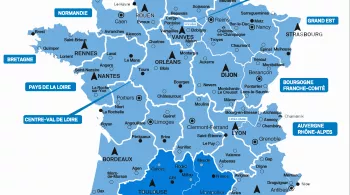 Carte de France Occitanie 2017