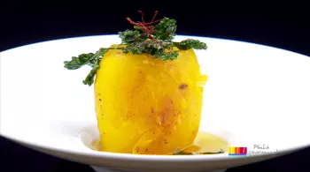 Assiette Pommes de terre fondantes au safran