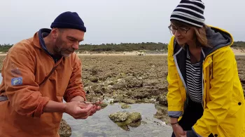 France et Jean-Baptiste à la pêche