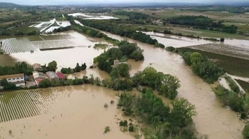 Trèbes sous l'eau