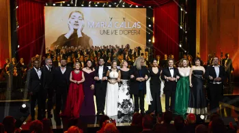 Exclusif - Enregistrement de l'Ãˆmission "Maria Callas, une vie d'opÃˆra" au thÃˆâ€štre des Champs-ElysÃˆes â€¡ Paris MARIA CALLAS, UNE VIE D'OPERA