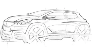  Croquis officiel Peugeot 2008 