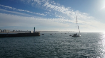 Sortie du chenal aux Sables d'Olonne