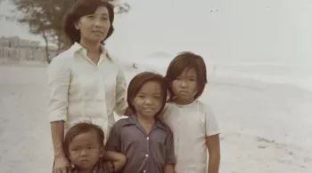 Famille Tran au camp de réfugiés © Famille Tran