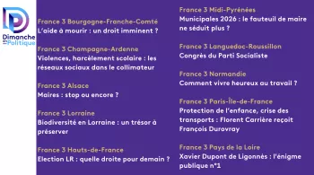 DEP régions 18 mai 2025