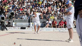 Joueur au Mondial La Marseillaise à pétanque