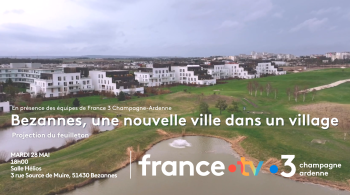 Projection d'un feuilleton à Bezannes © France Télévisions