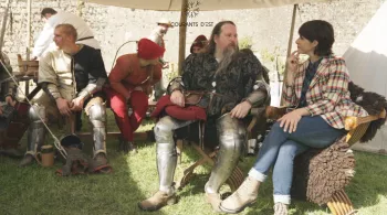 Château de Sedan, Carine Aigon au Festival avec chevaliers - Courants d'Est