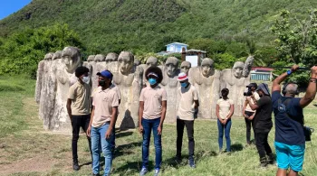 La Belle Harangue : élèves du Lycée Joseph Gaillard au Cap 110 au Diamant