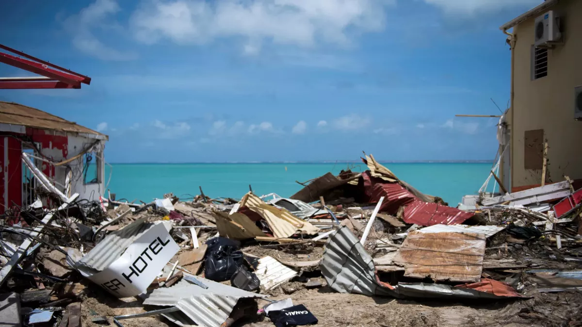 Passage de l’ouragan Irma en septembre 2017