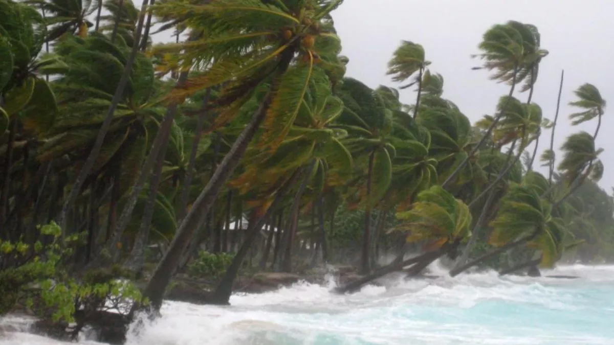 Tempête plage