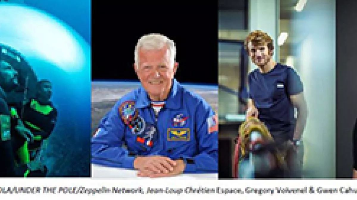 Les intervenants à la table ronde "Regards croisés d'explorateurs sur l'océan : du ciel à la mer"