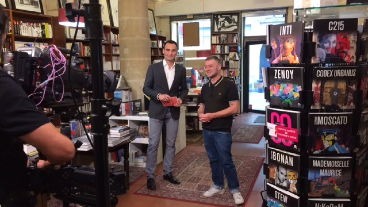 Avec Rodolphe Urbs Librairie "La mauvaise réputation"