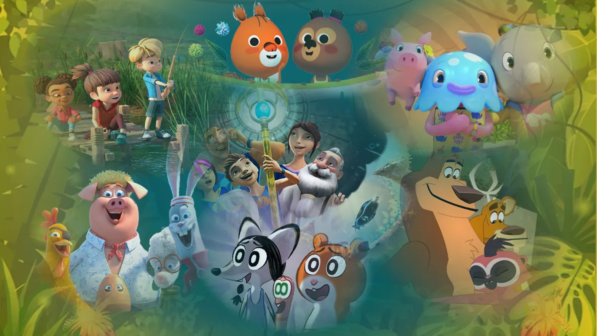 "Des matins colorés pour des vacances inoubliables !" "C'est les vacances ! Regarde tes dessins animés préférés chaque jour de 5h45 à 9h15 sur Réunion, la 1ère télé !"
