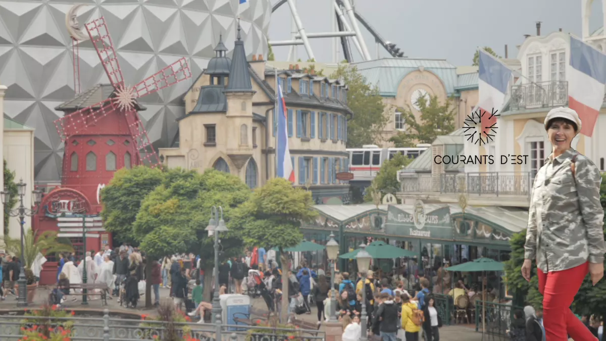 Courants d'Est - Carine Aigon visite le parc de loisirs Europapark - crédit FTV