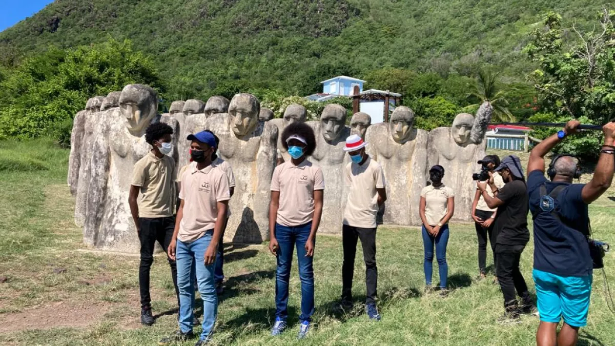 La Belle Harangue : élèves du Lycée Joseph Gaillard au Cap 110 au Diamant