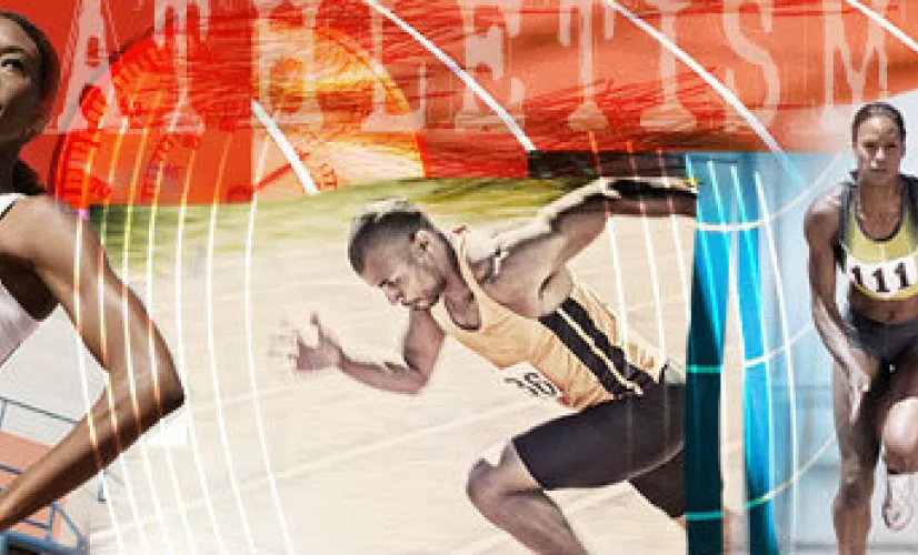 PAROLE D'ATHLÈTE affiche meeting athlétisme - @ Shop option/suivi Région Guadeloupe