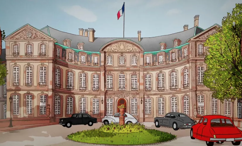 Les cigares de la Préfecture © Day for Night Dessin de la préfecture de Strasbourg  © Day for Night