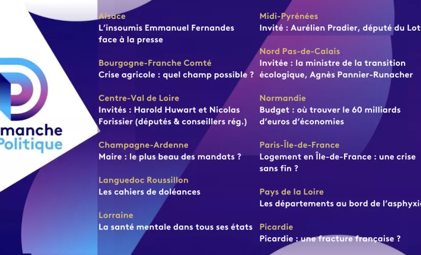 DEP régions 17 nov 24