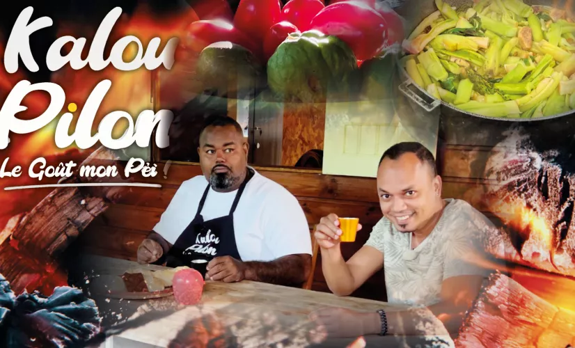 KALOU PILON / Saison 3 EPISODE 5 : Cette semaine, Lucay nous invite à manger du côté de St Joseph et les bons produits péi sont au rendez-vous. Il met à  l’honneur le zandouille péi, un des emblèmes de la charcuterie Réunionnaise, à déguster sous différentes recettes.