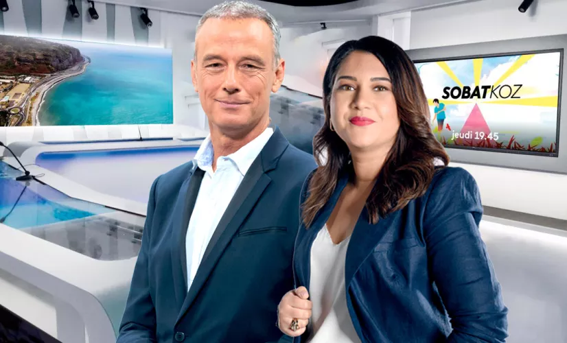 @Sobatkoz  Mensuel présenté par Jean-Marc Collienne et Gaël Le Dantec sur des sujets sociétaux et les défis qui attendent La Réunion  Production Réunion la 1ère