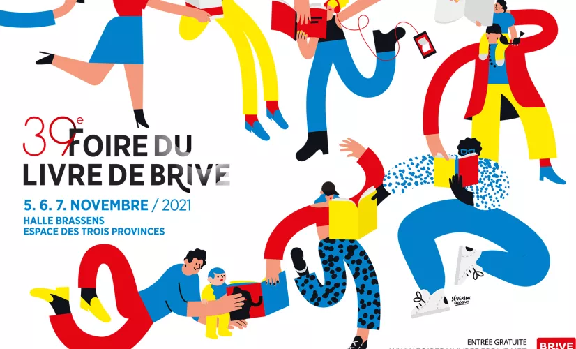 affiche foire du livre de Brive  affiche foire du livre de Brive