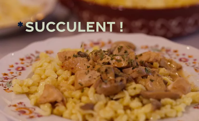 Succulent ! - Les pâtes alsaciennes - CREDIT FTV